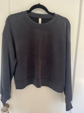 Lululemon scuba Charcoal Pullover Sweatshirt size 6